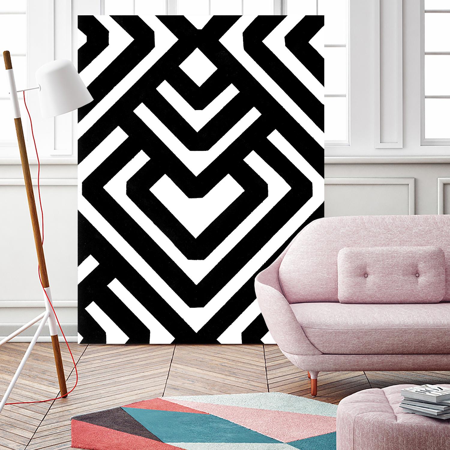 Monochrome Patterns 6 by Natasha Marie on GIANT ART - black abstract