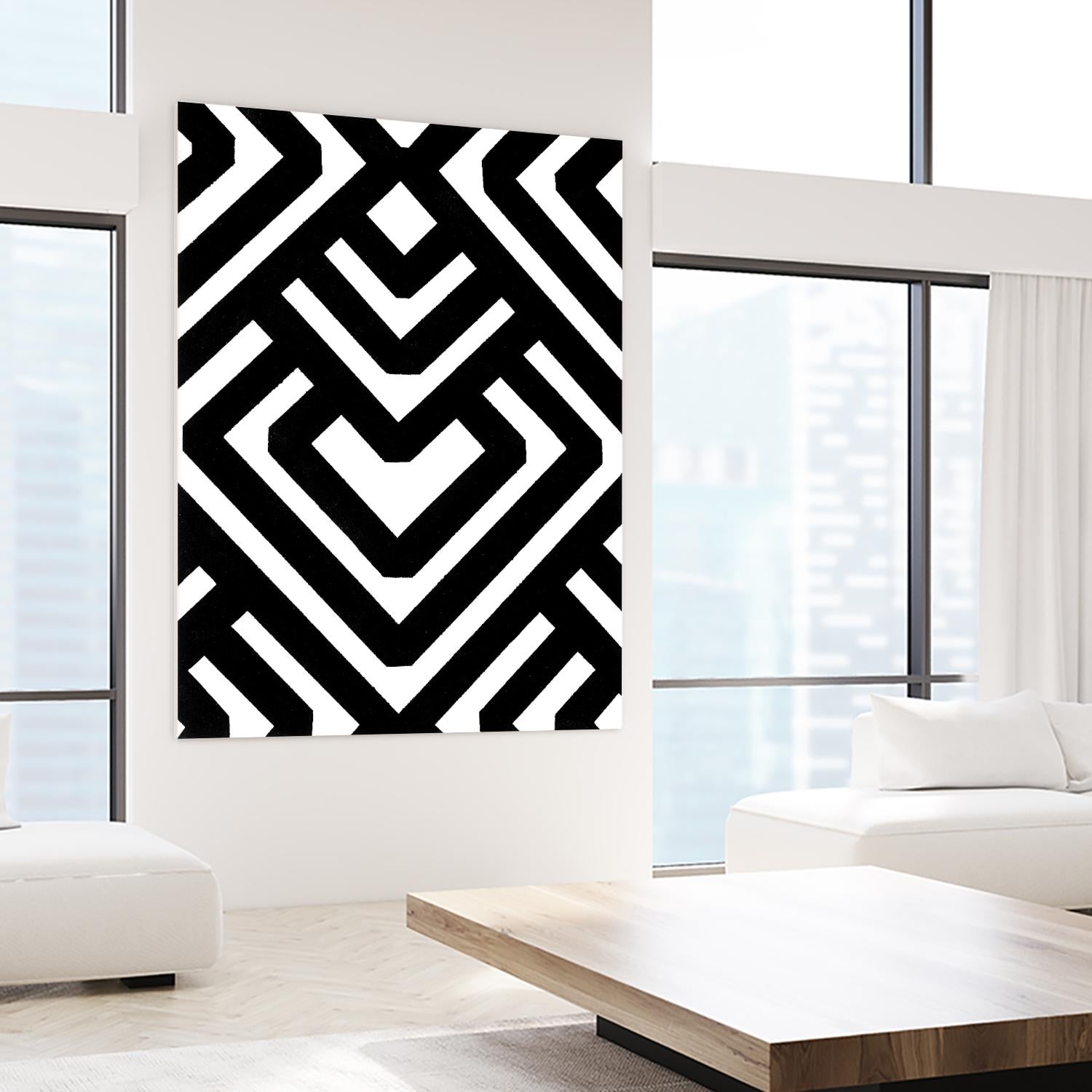 Monochrome Patterns 6 by Natasha Marie on GIANT ART - black abstract