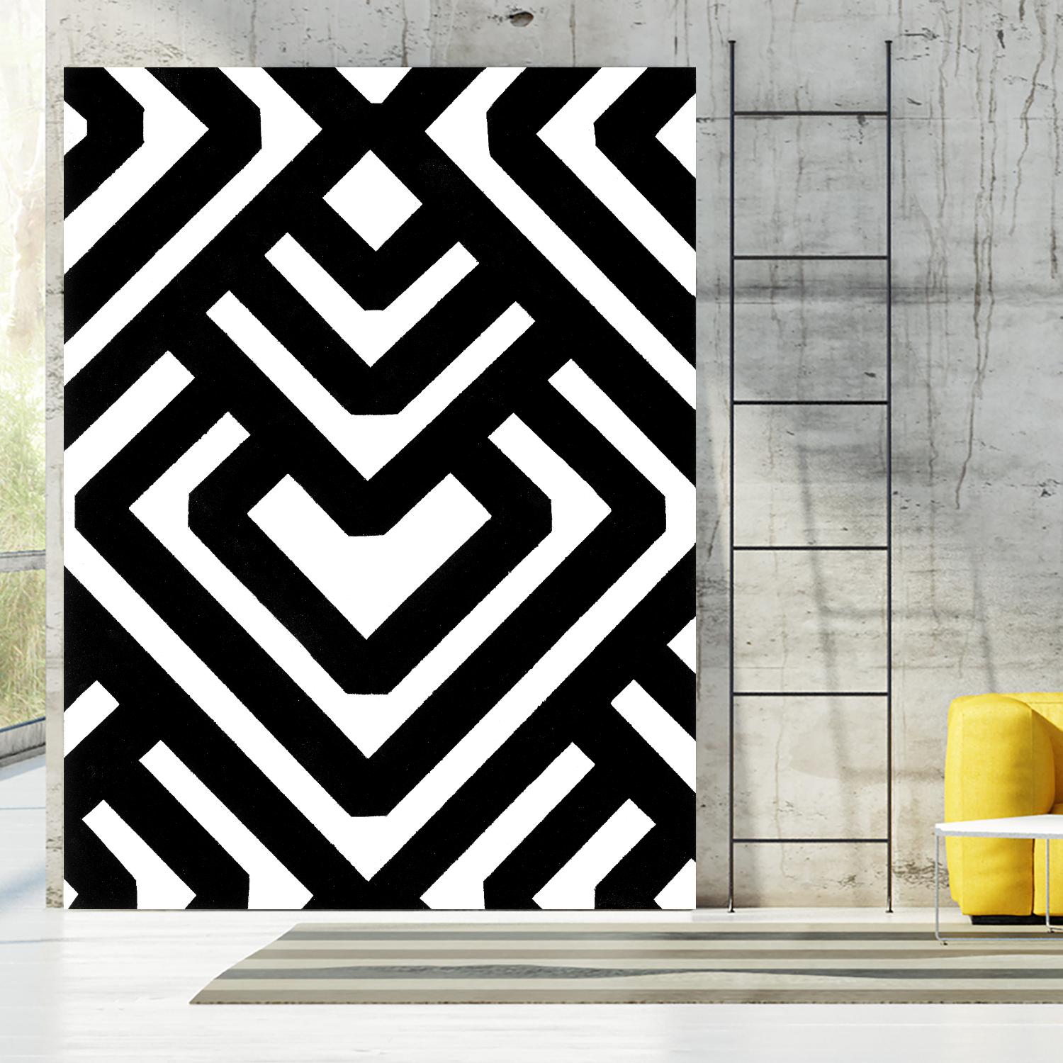 Monochrome Patterns 6 by Natasha Marie on GIANT ART - black abstract