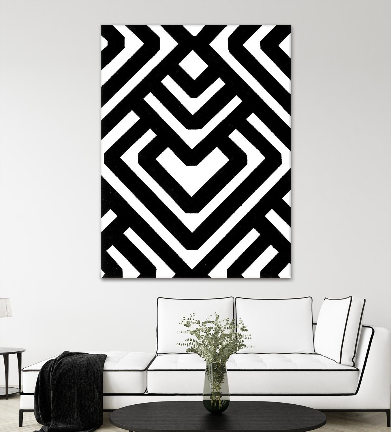 Monochrome Patterns 6 by Natasha Marie on GIANT ART - black abstract
