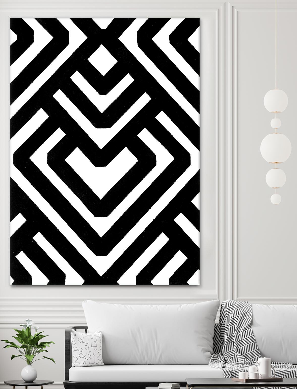 Monochrome Patterns 6 by Natasha Marie on GIANT ART - black abstract