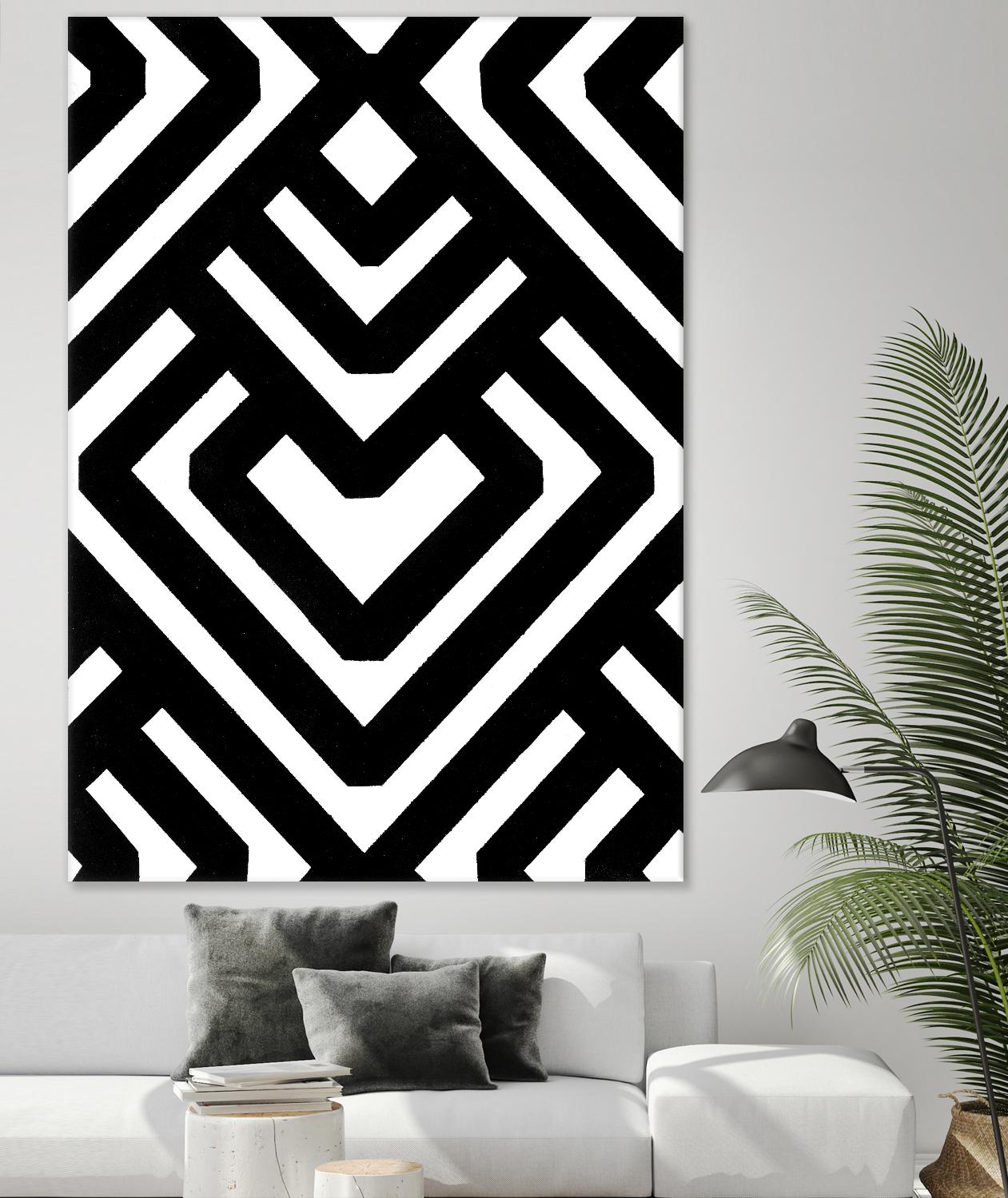 Monochrome Patterns 6 by Natasha Marie on GIANT ART - black abstract