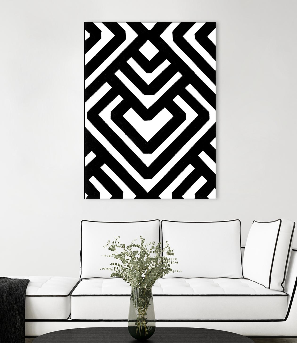 Monochrome Patterns 6 by Natasha Marie on GIANT ART - black abstract