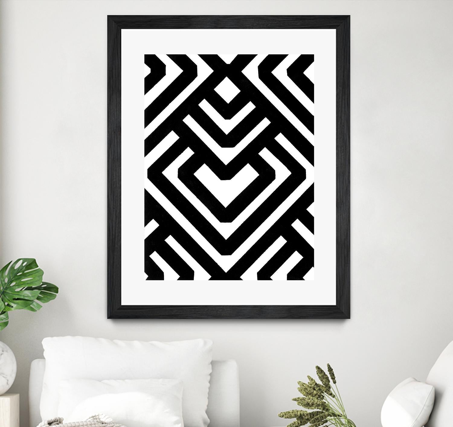 Monochrome Patterns 6 by Natasha Marie on GIANT ART - black abstract