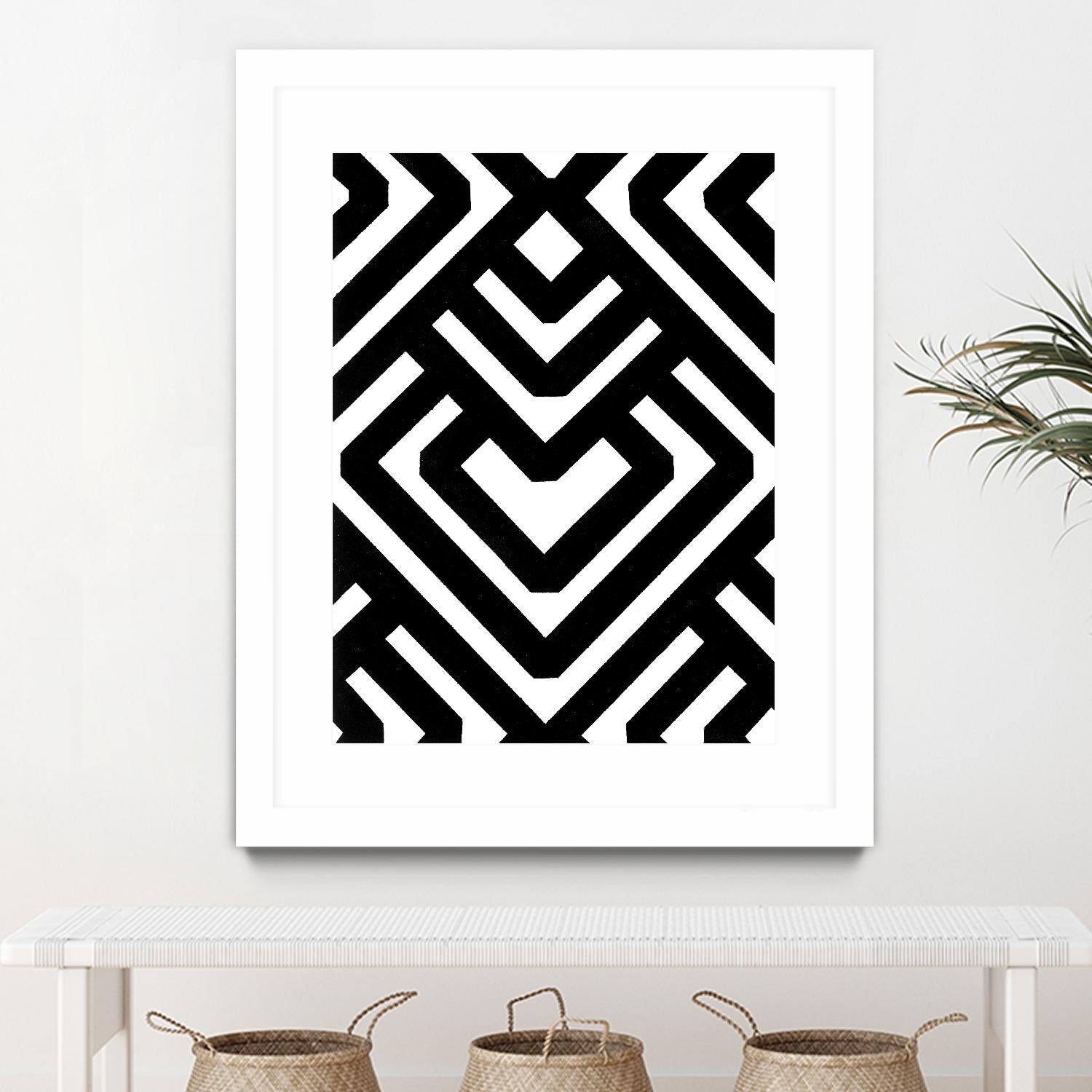 Monochrome Patterns 6 by Natasha Marie on GIANT ART - black abstract