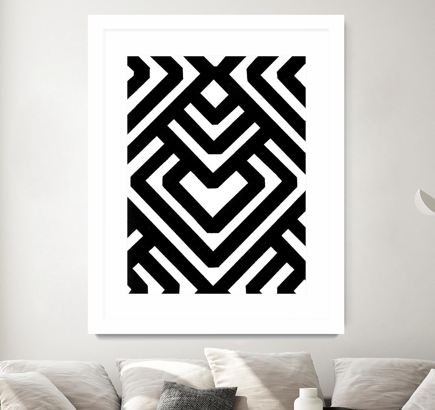 Monochrome Patterns 6 by Natasha Marie on GIANT ART - black abstract