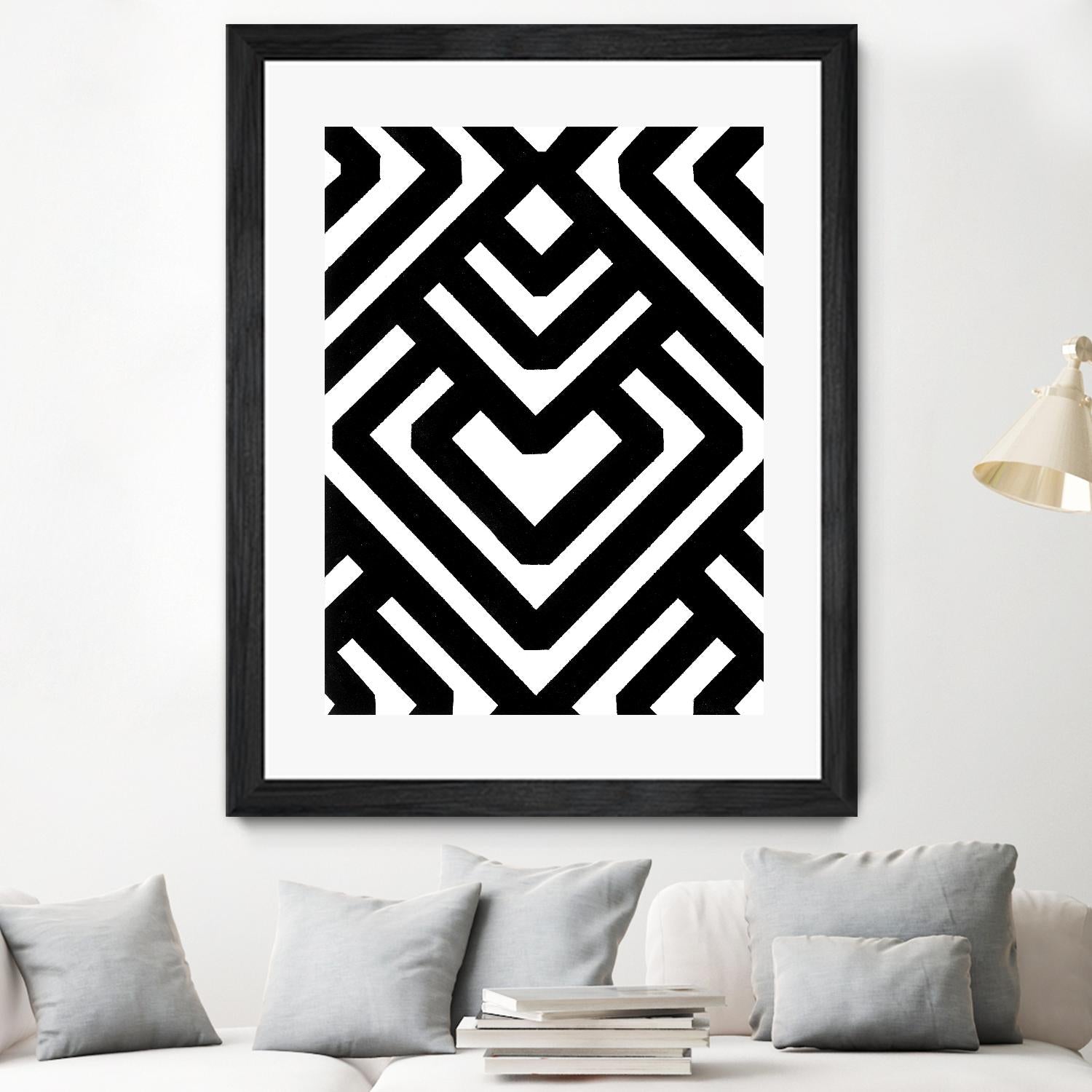Monochrome Patterns 6 by Natasha Marie on GIANT ART - black abstract