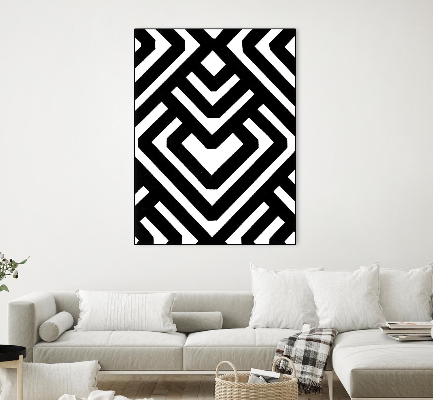 Monochrome Patterns 6 by Natasha Marie on GIANT ART - black abstract