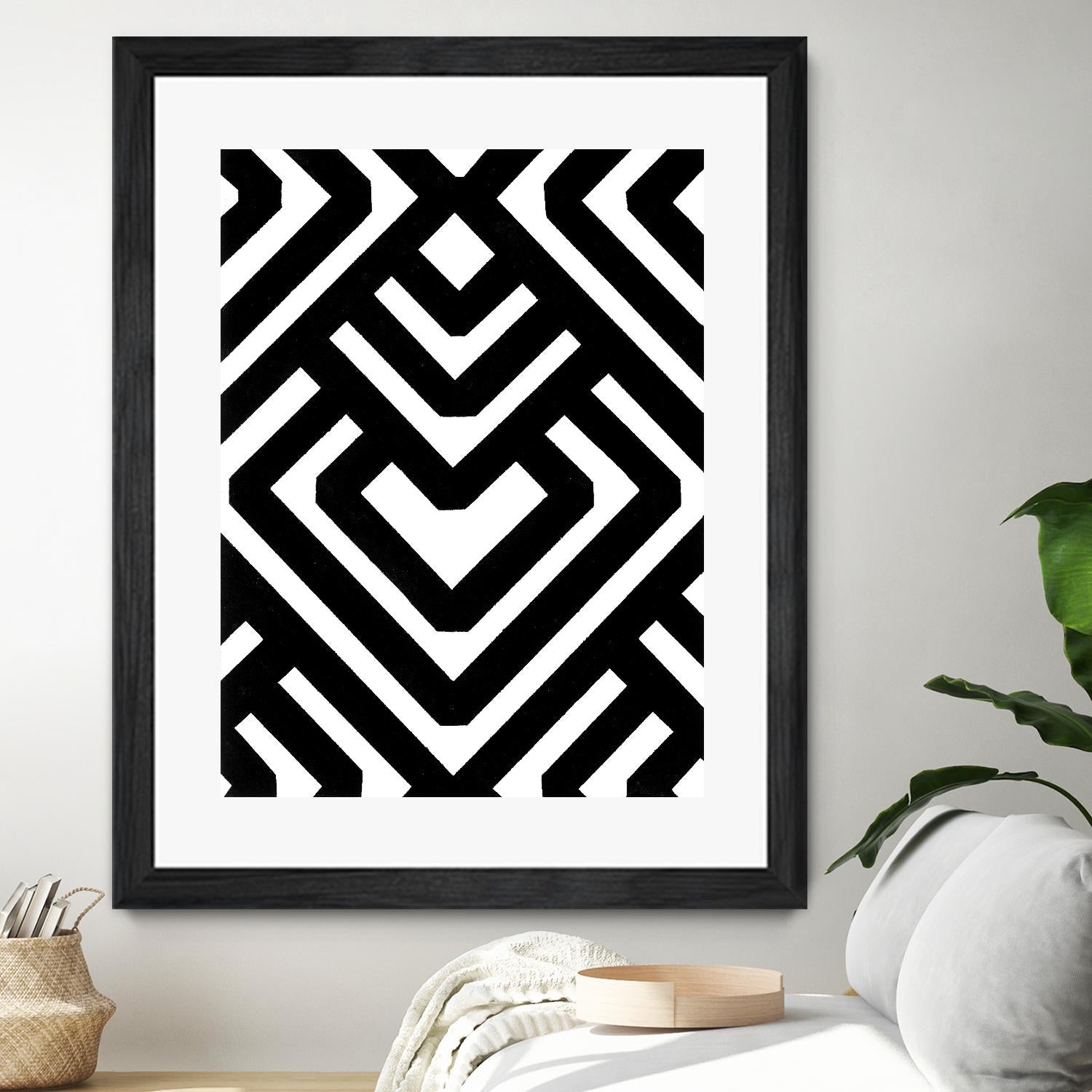 Monochrome Patterns 6 by Natasha Marie on GIANT ART - black abstract