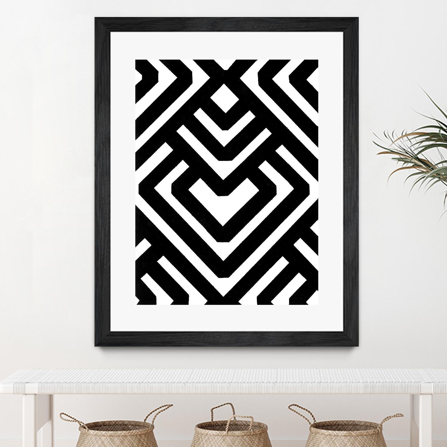 Monochrome Patterns 6 by Natasha Marie on GIANT ART - black abstract
