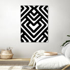 Monochrome Patterns 6 by Natasha Marie on GIANT ART - black abstract