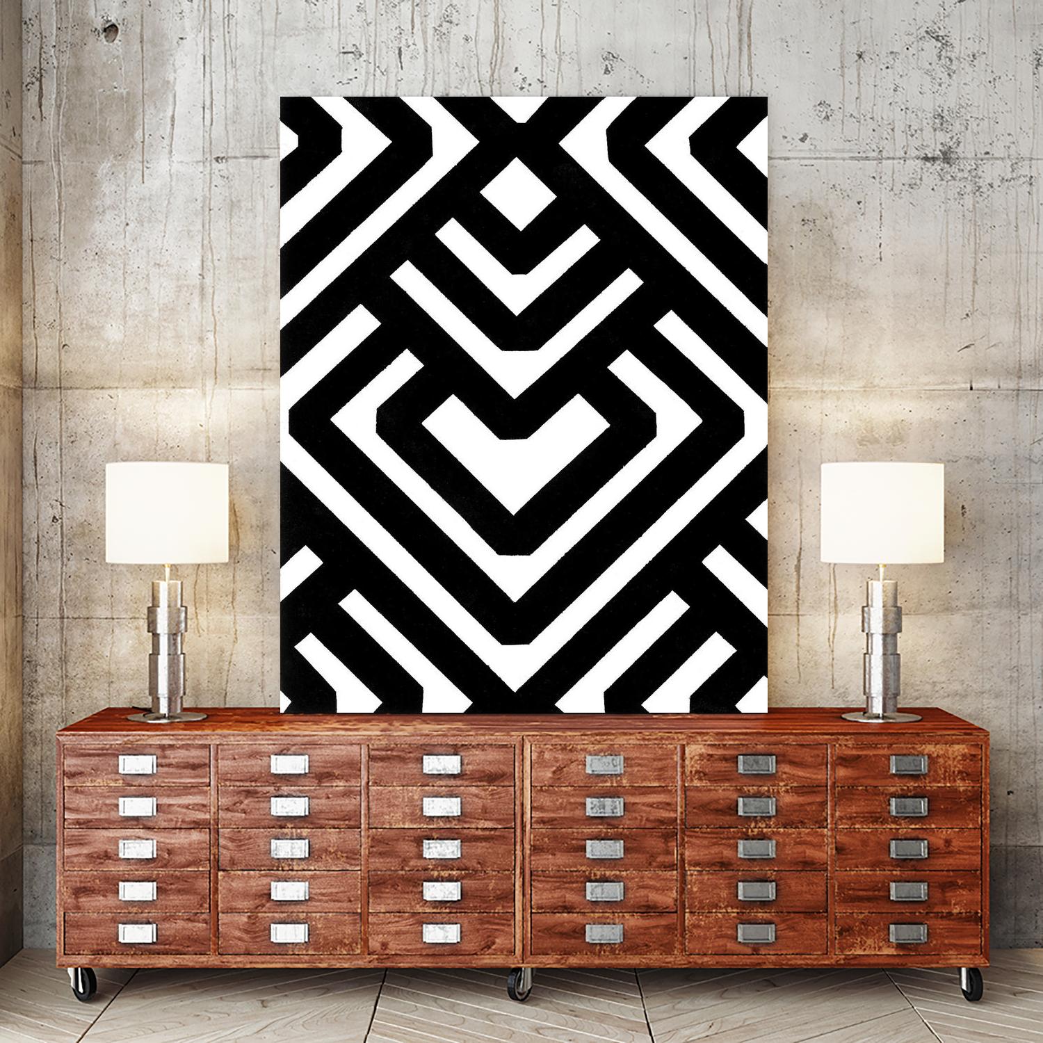 Monochrome Patterns 6 by Natasha Marie on GIANT ART - black abstract