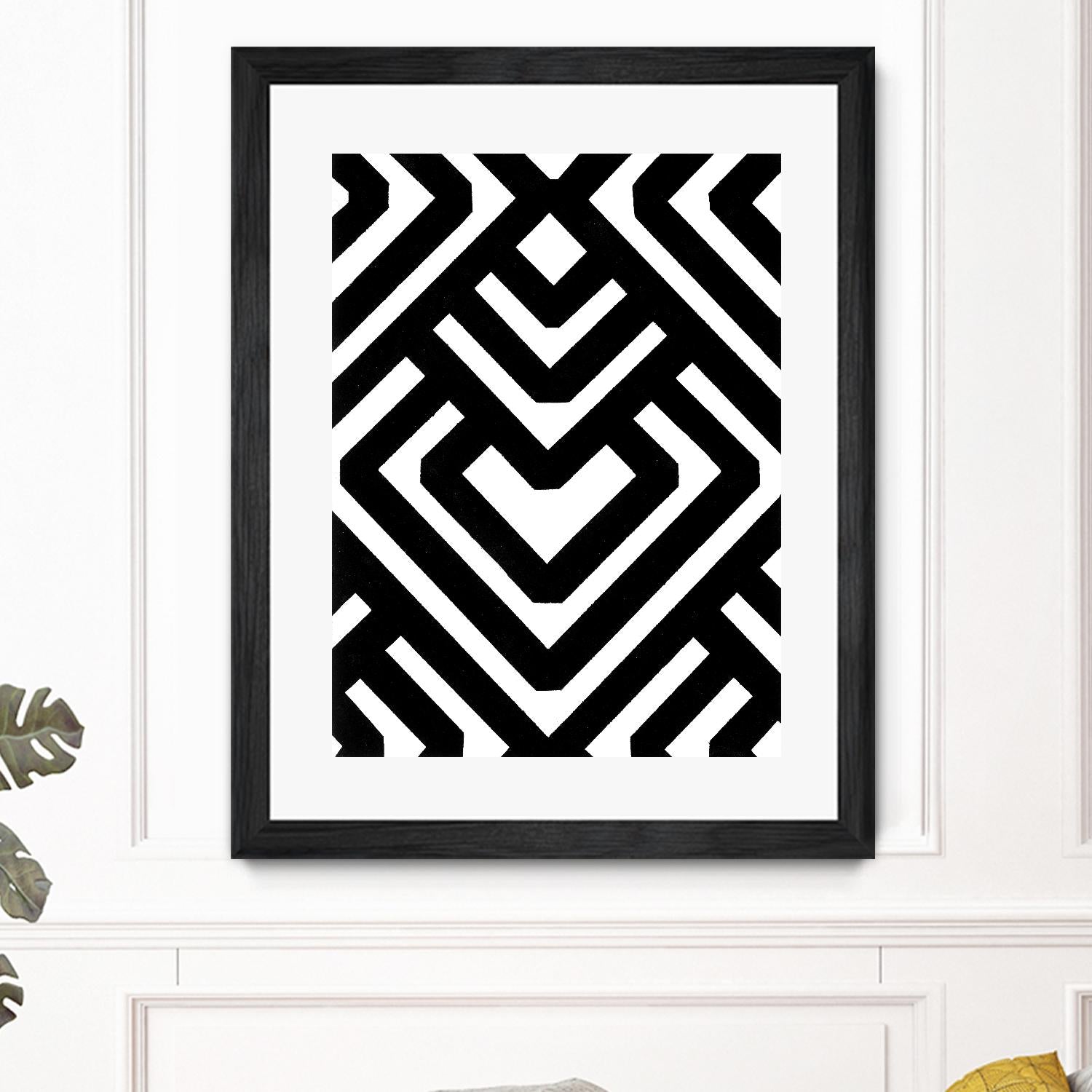 Monochrome Patterns 6 by Natasha Marie on GIANT ART - black abstract