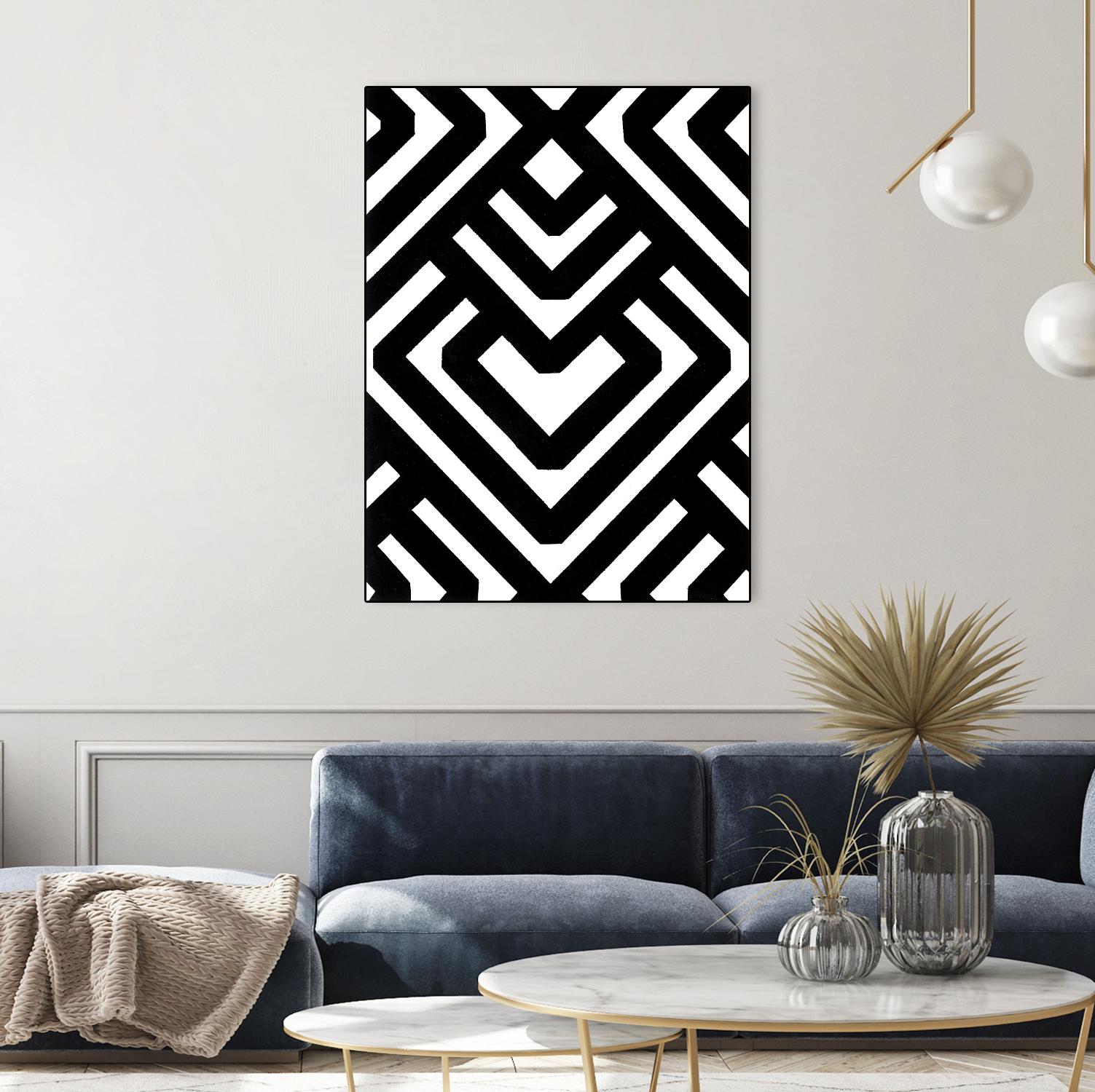 Monochrome Patterns 6 by Natasha Marie on GIANT ART - black abstract