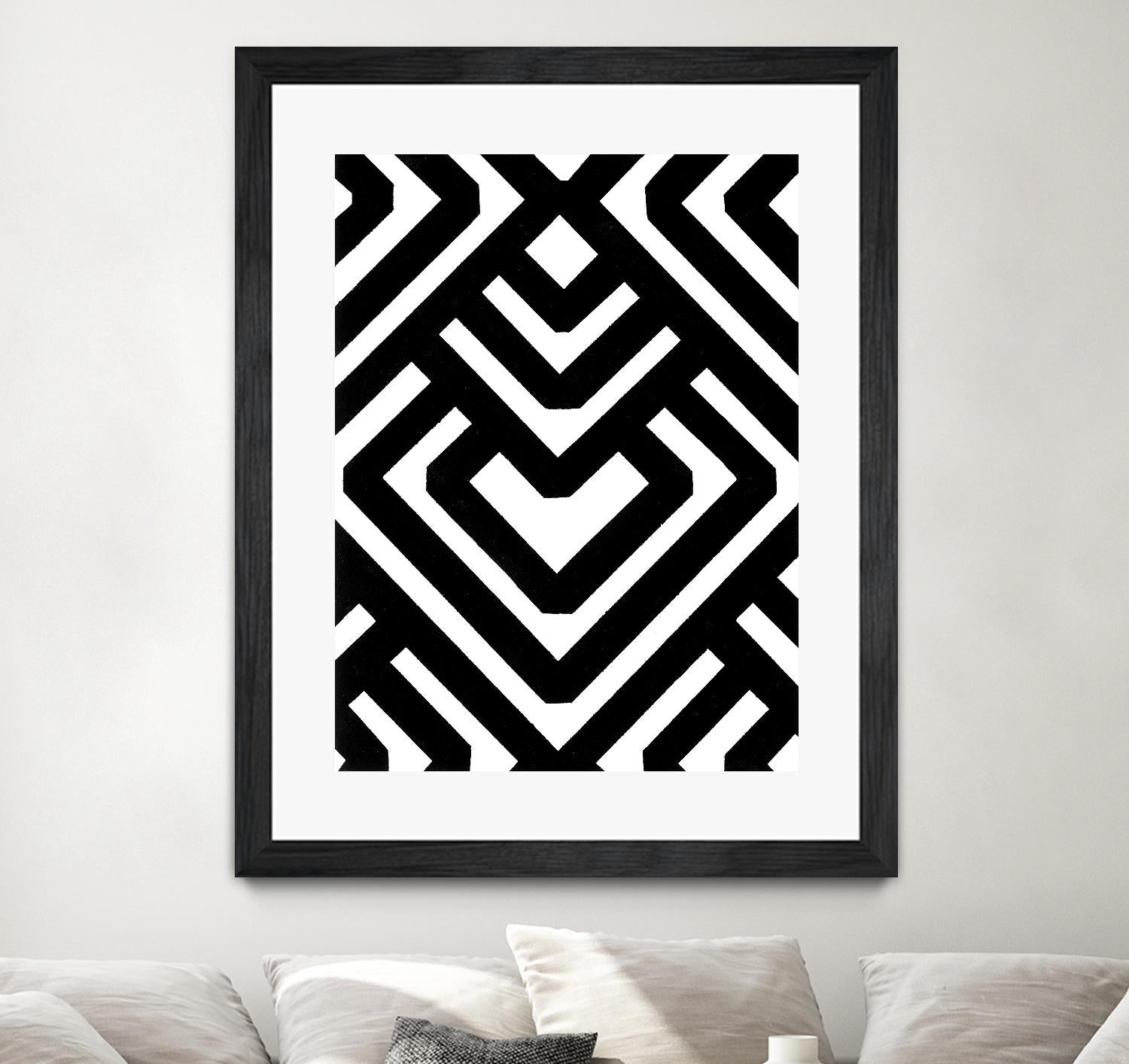 Monochrome Patterns 6 by Natasha Marie on GIANT ART - black abstract