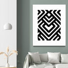 Monochrome Patterns 6 by Natasha Marie on GIANT ART - black abstract