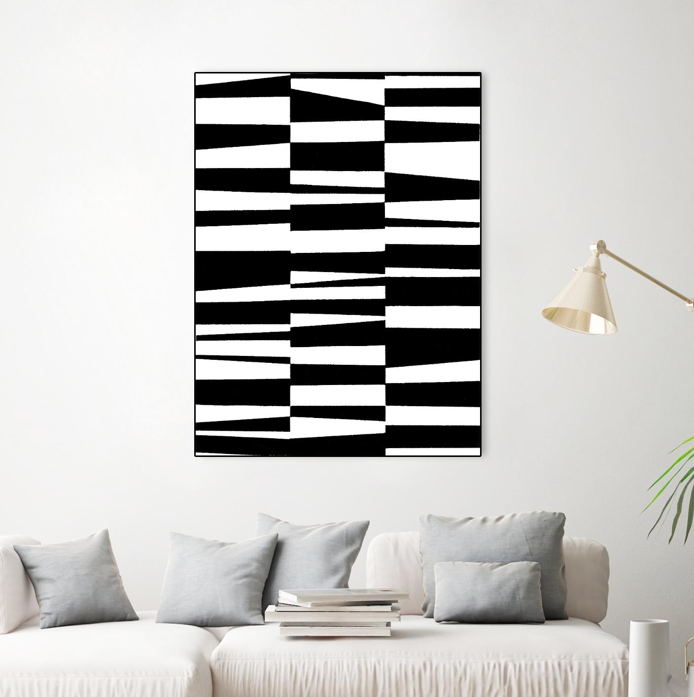 Monochrome Patterns 7 by Natasha Marie on GIANT ART - black abstract