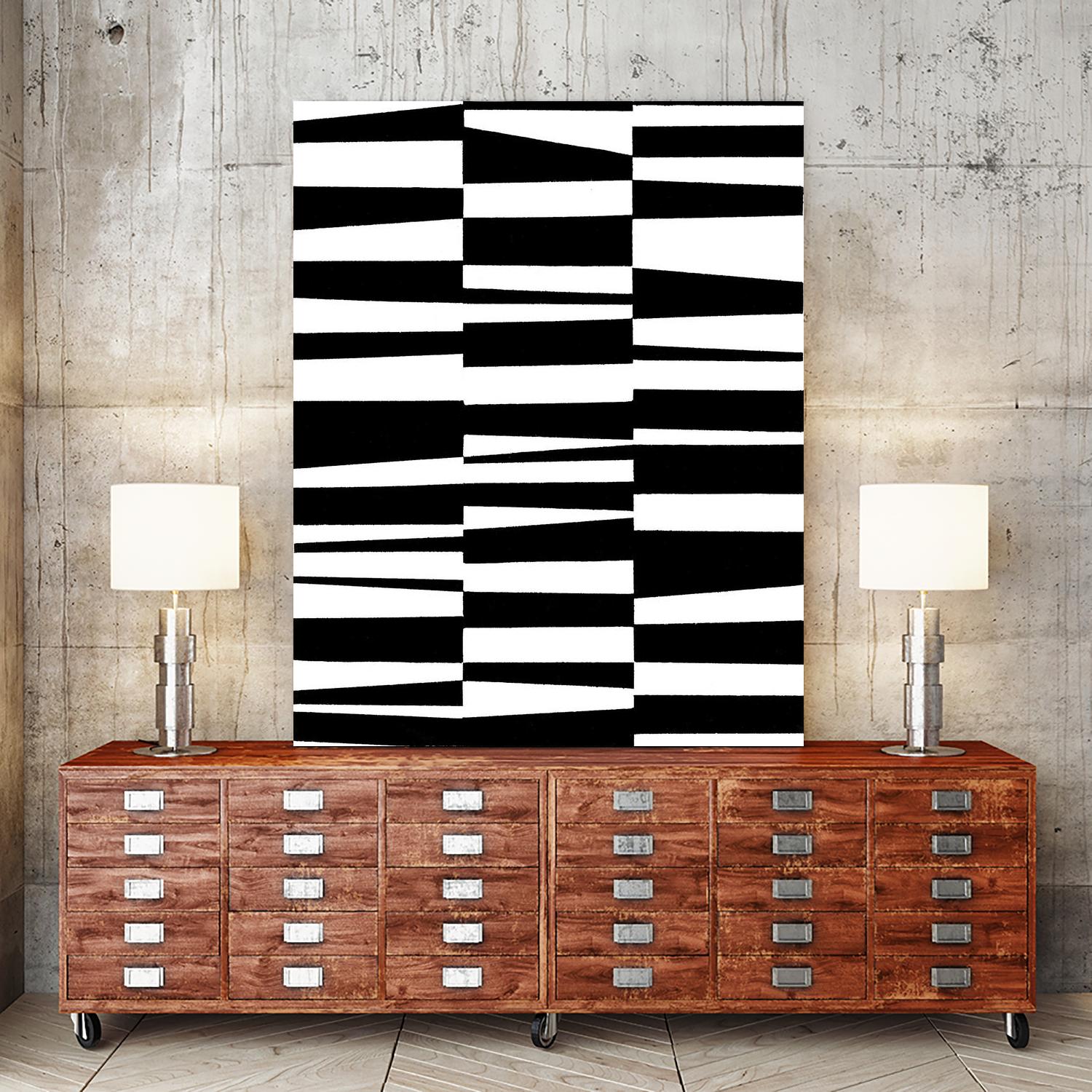 Monochrome Patterns 7 by Natasha Marie on GIANT ART - black abstract