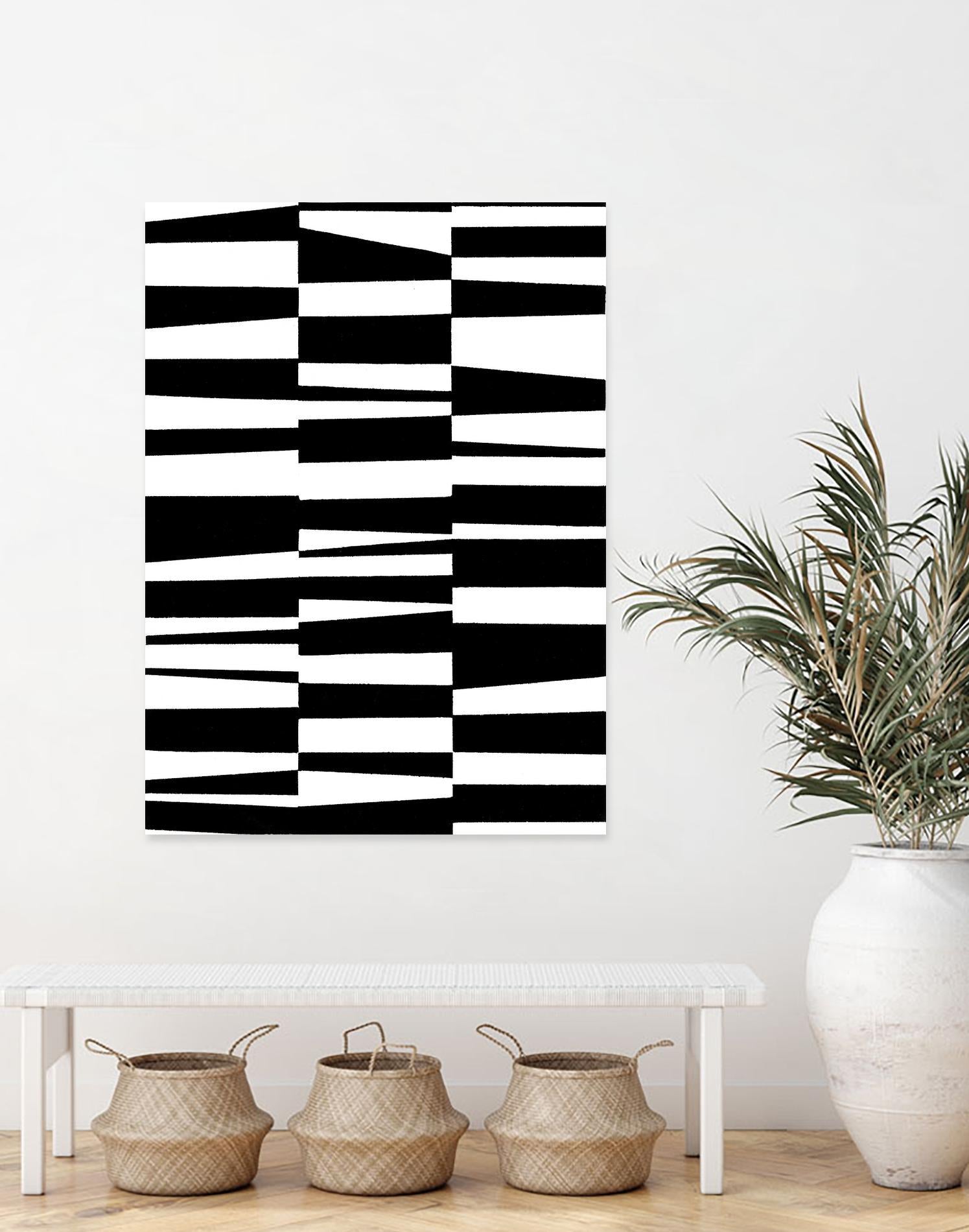Monochrome Patterns 7 by Natasha Marie on GIANT ART - black abstract