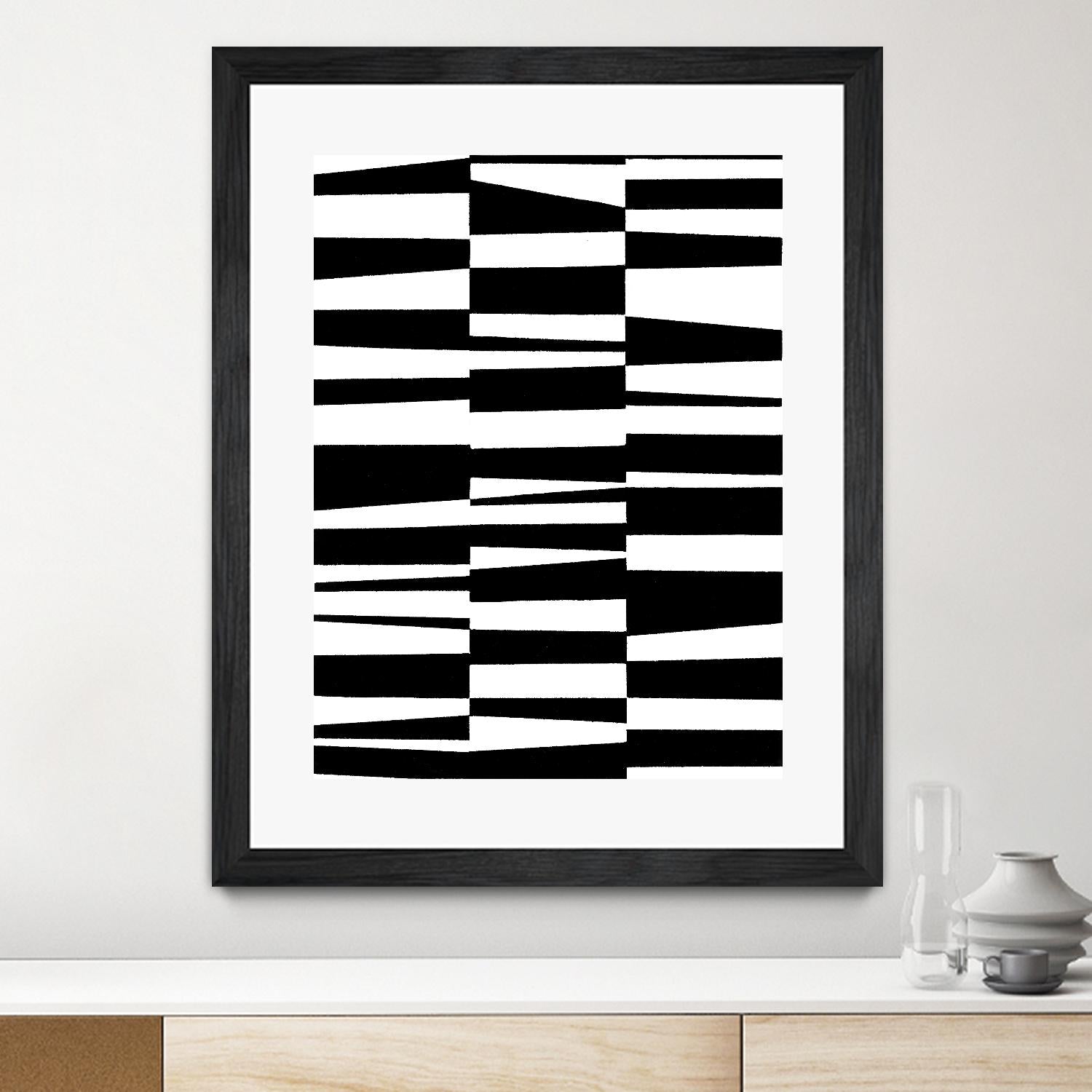 Monochrome Patterns 7 by Natasha Marie on GIANT ART - black abstract