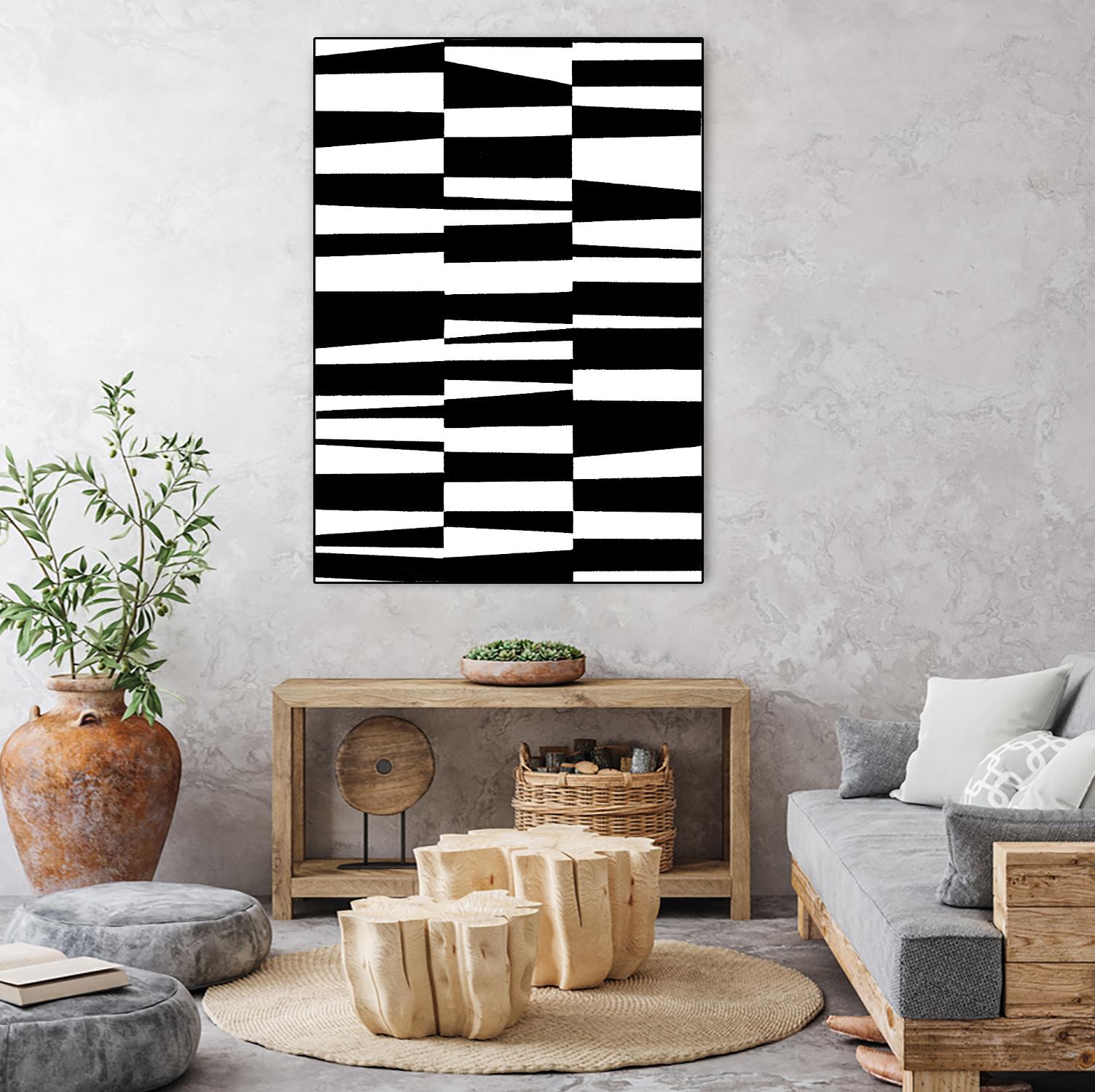 Monochrome Patterns 7 by Natasha Marie on GIANT ART - black abstract