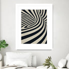 Black Swirls D by THE Studio on GIANT ART - beige abstract