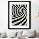 Black Swirls D by THE Studio on GIANT ART - beige abstract