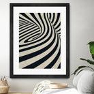 Black Swirls D by THE Studio on GIANT ART - beige abstract