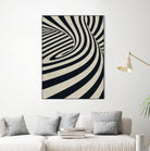 Black Swirls D by THE Studio on GIANT ART - beige abstract