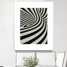 Black Swirls D by THE Studio on GIANT ART - beige abstract