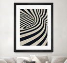 Black Swirls D by THE Studio on GIANT ART - beige abstract