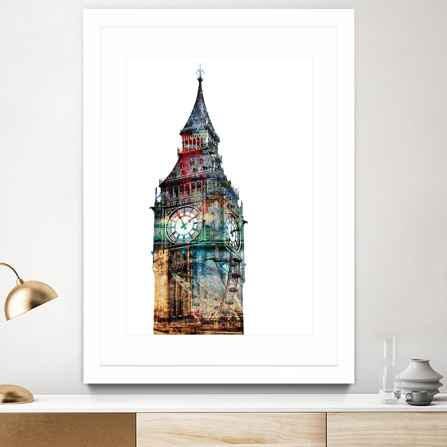 London Spirit by THE Studio on GIANT ART - blue city scene