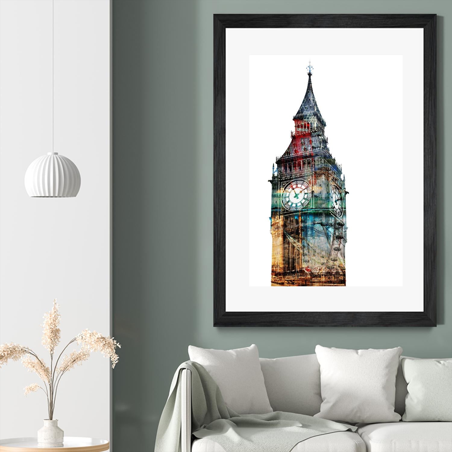 London Spirit by THE Studio on GIANT ART - blue city scene