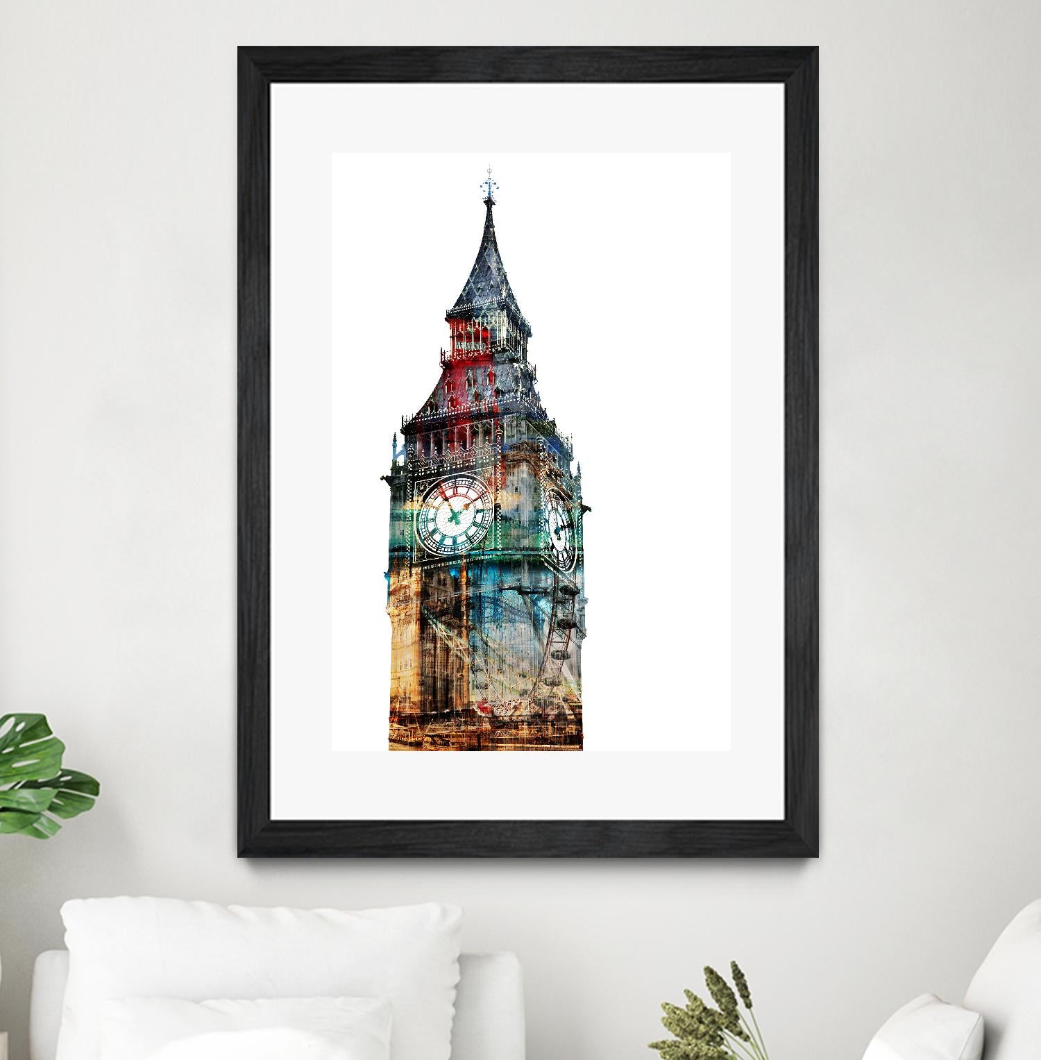 London Spirit by THE Studio on GIANT ART - blue city scene