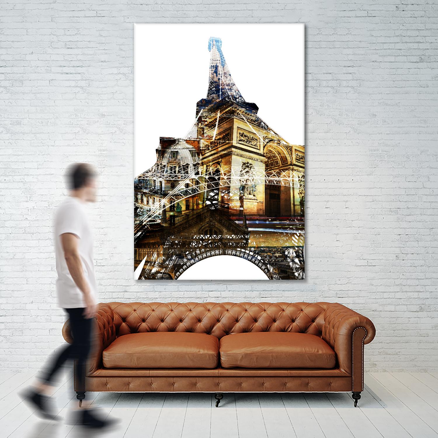 Paris Spirit by THE Studio on GIANT ART - yellow city scene