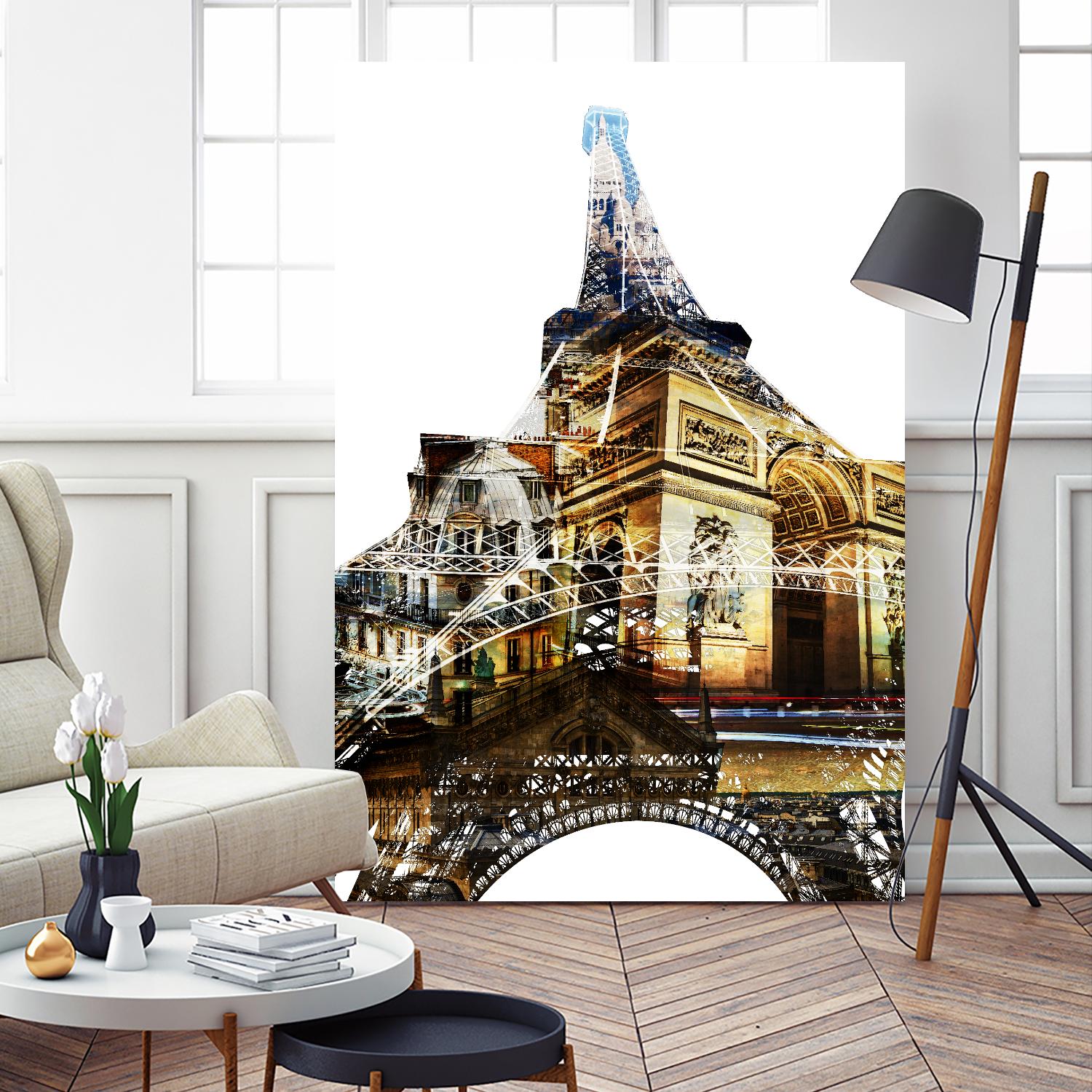 Paris Spirit by THE Studio on GIANT ART - yellow city scene