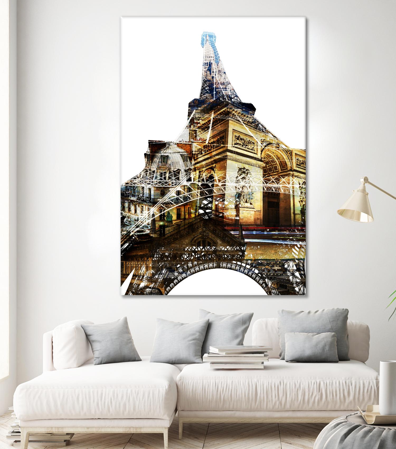 Paris Spirit by THE Studio on GIANT ART - yellow city scene