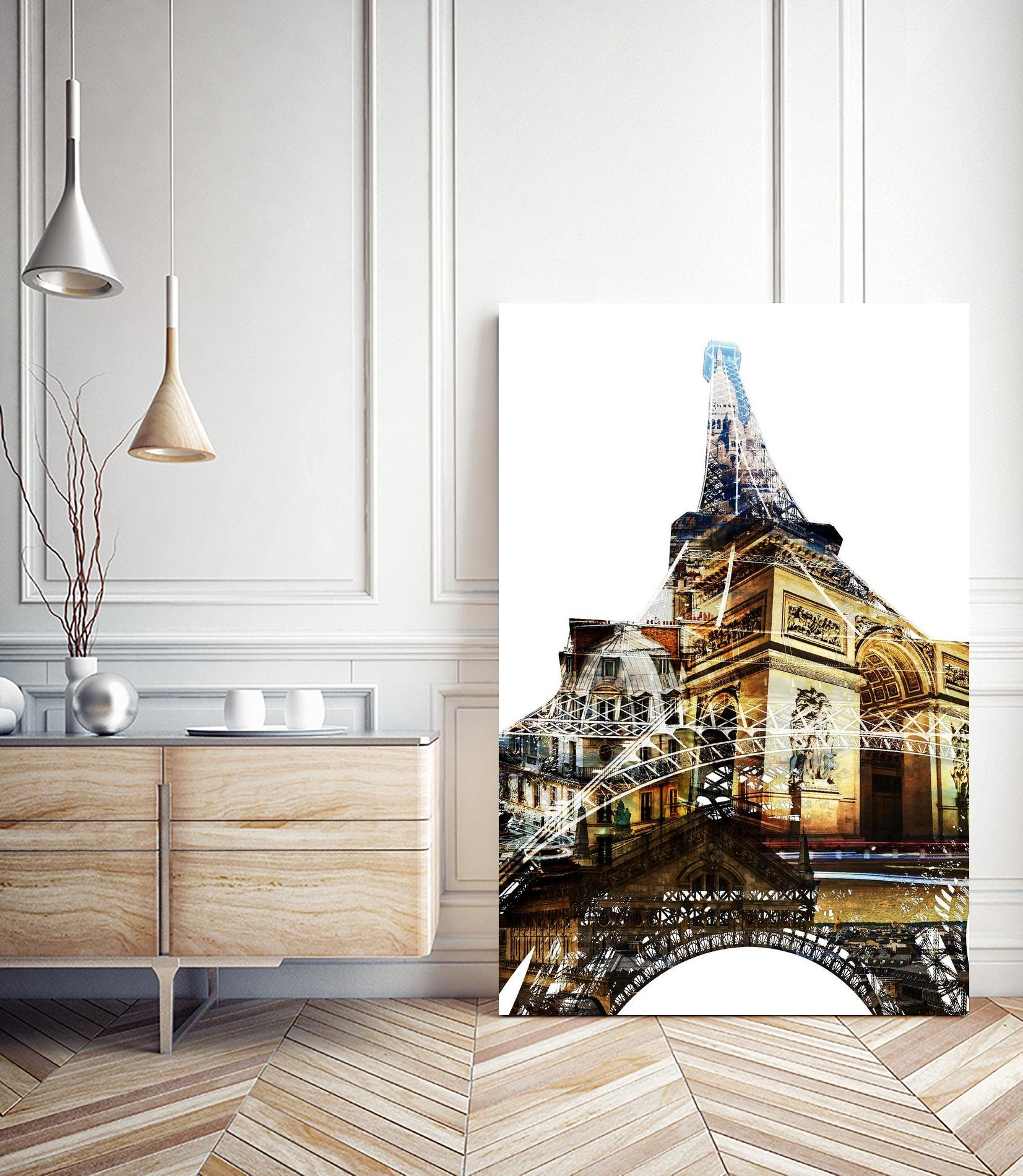 Paris Spirit by THE Studio on GIANT ART - yellow city scene