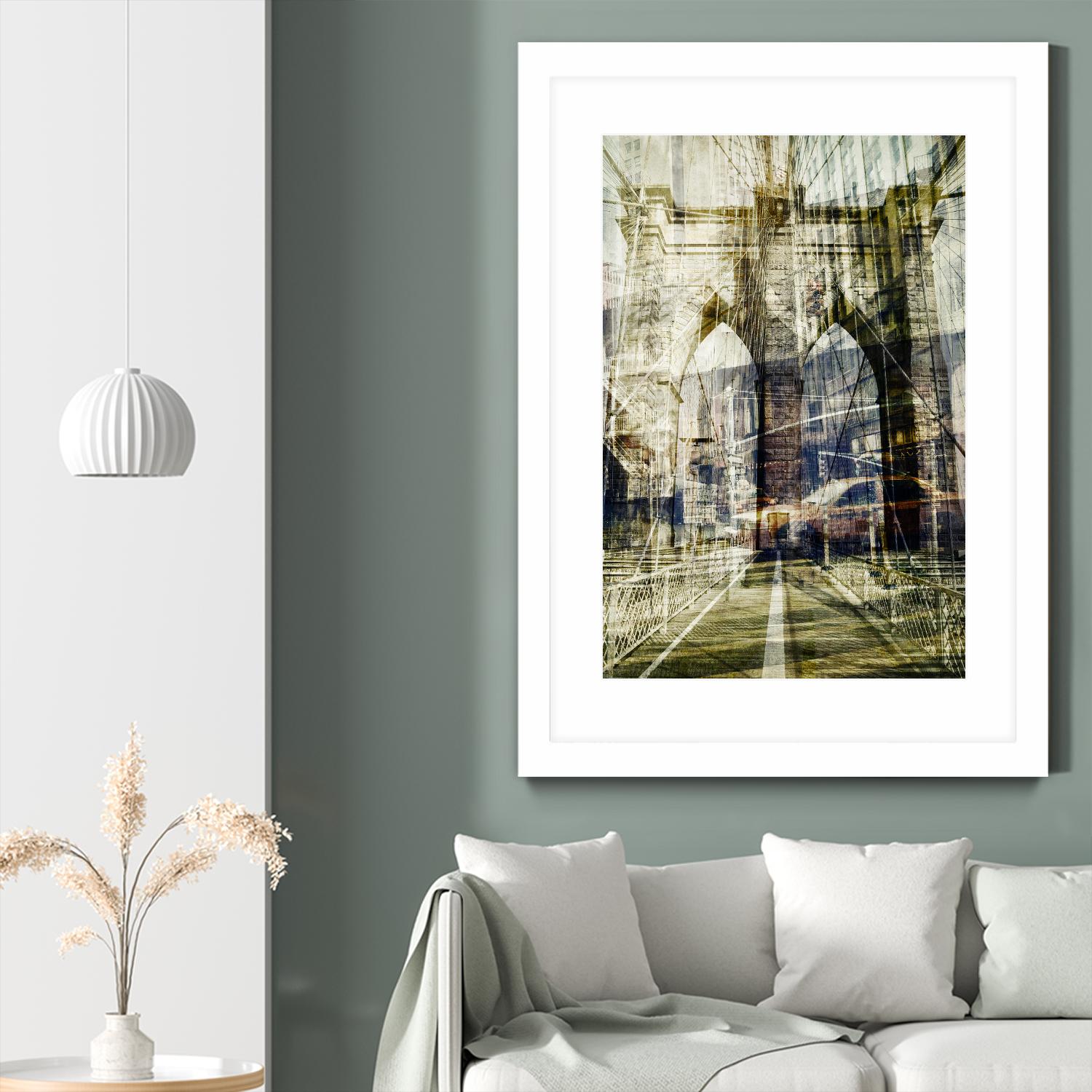 Brooklyn by THE Studio on GIANT ART - black city scene