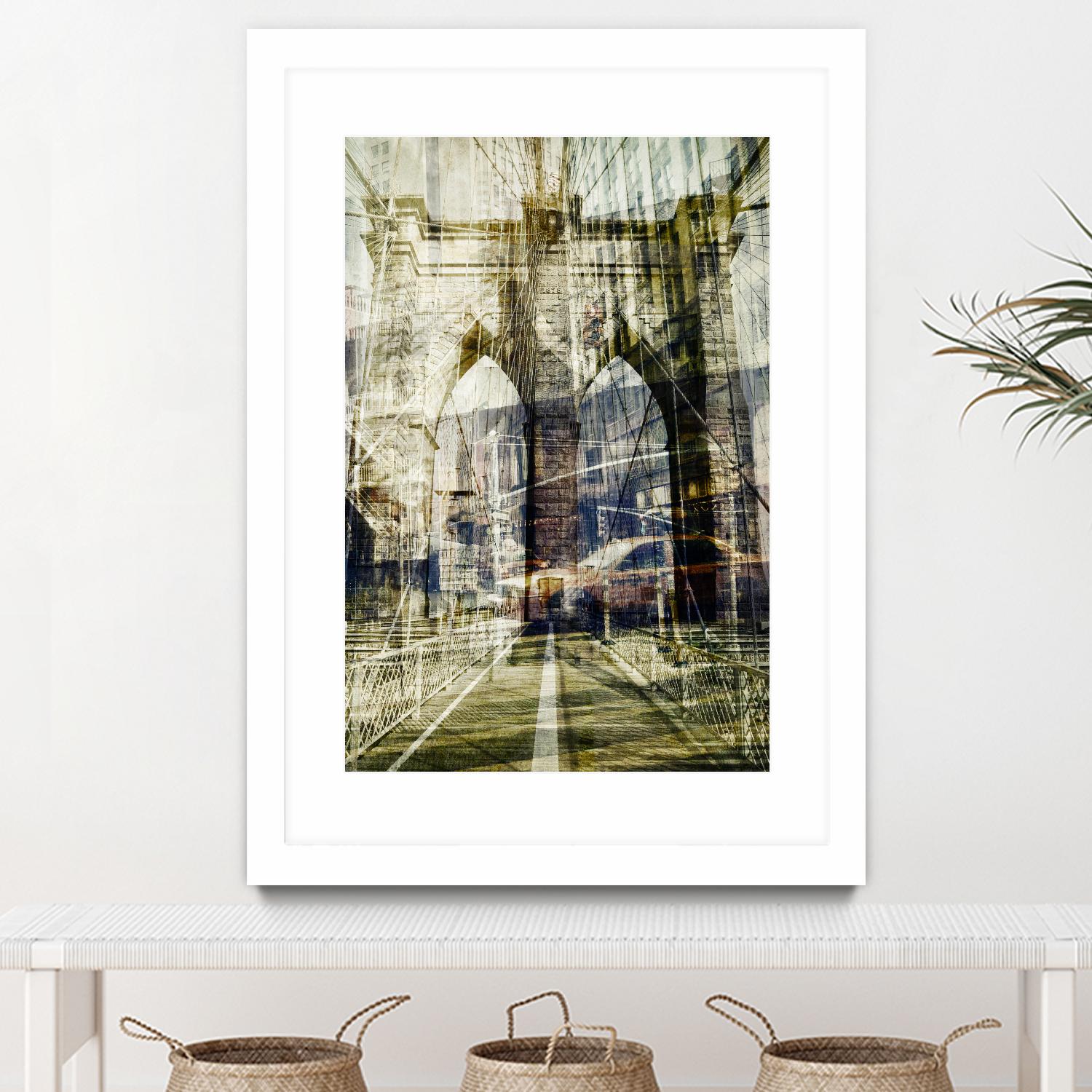 Brooklyn by THE Studio on GIANT ART - black city scene