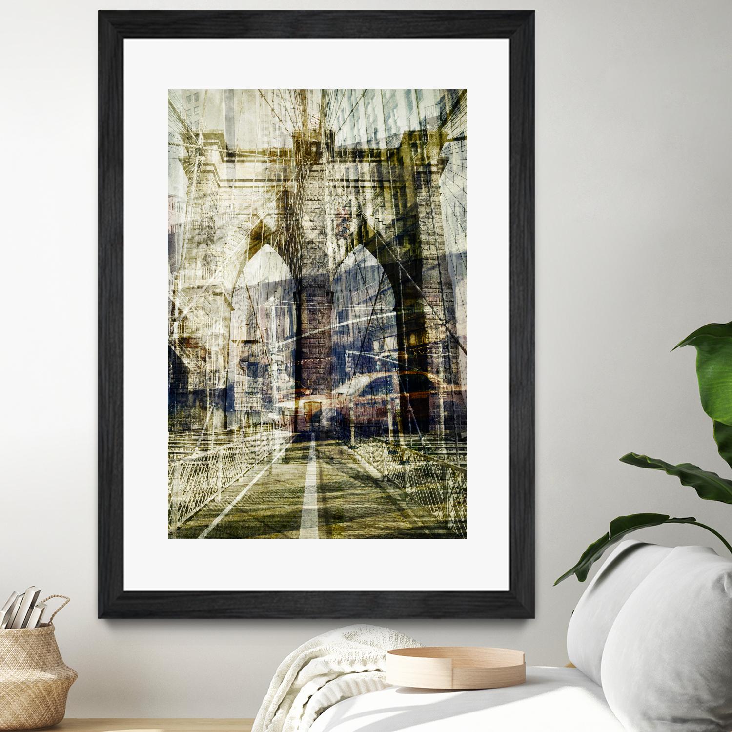 Brooklyn by THE Studio on GIANT ART - black city scene