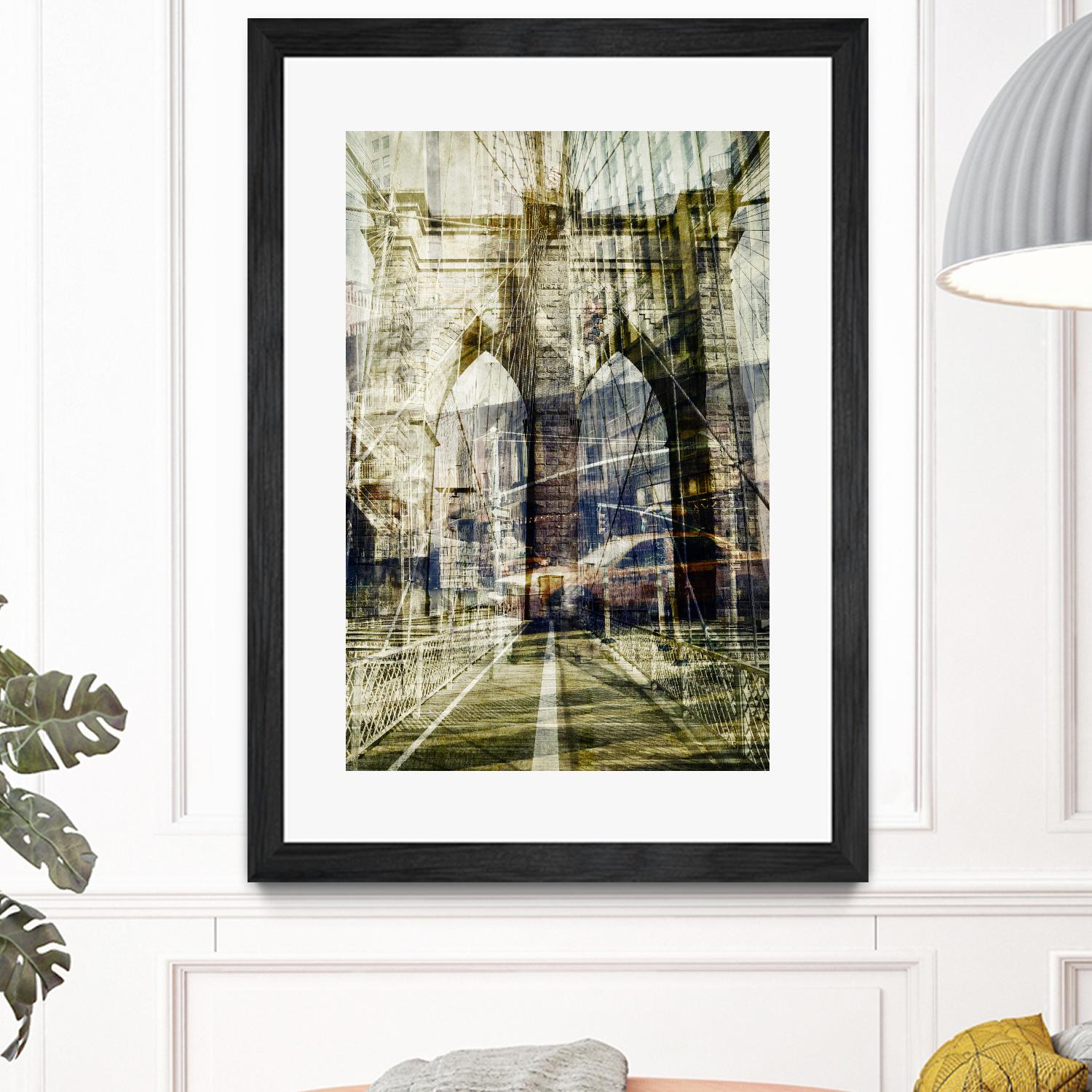 Brooklyn by THE Studio on GIANT ART - black city scene