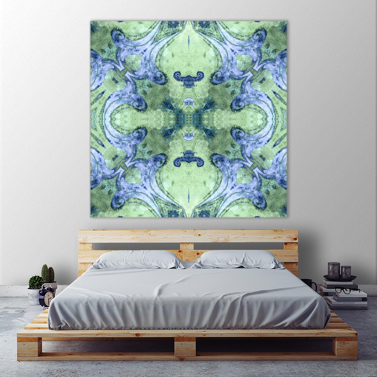 Minty 2 by Studio Arabella on GIANT ART - blue abstract