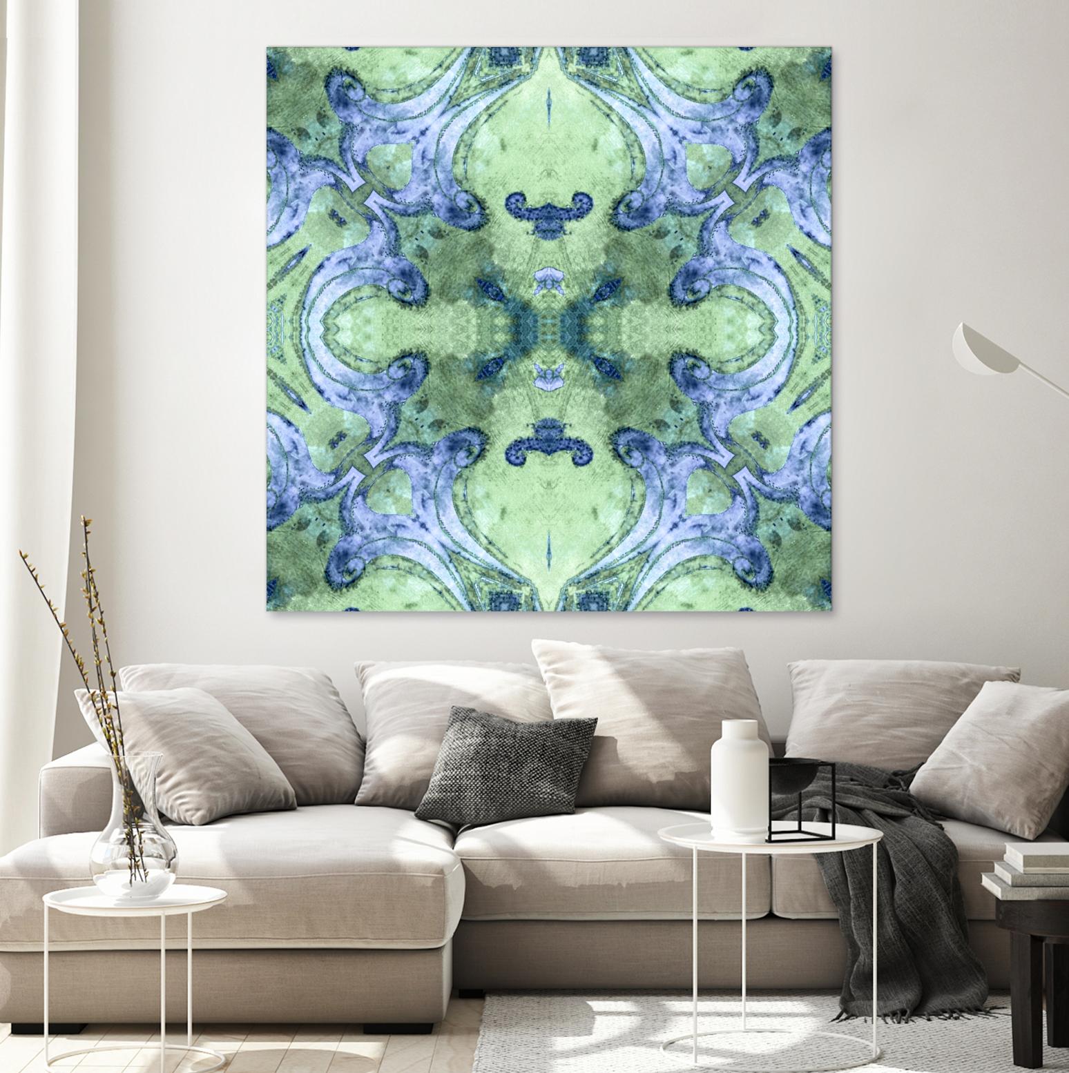 Minty 2 by Studio Arabella on GIANT ART - blue abstract