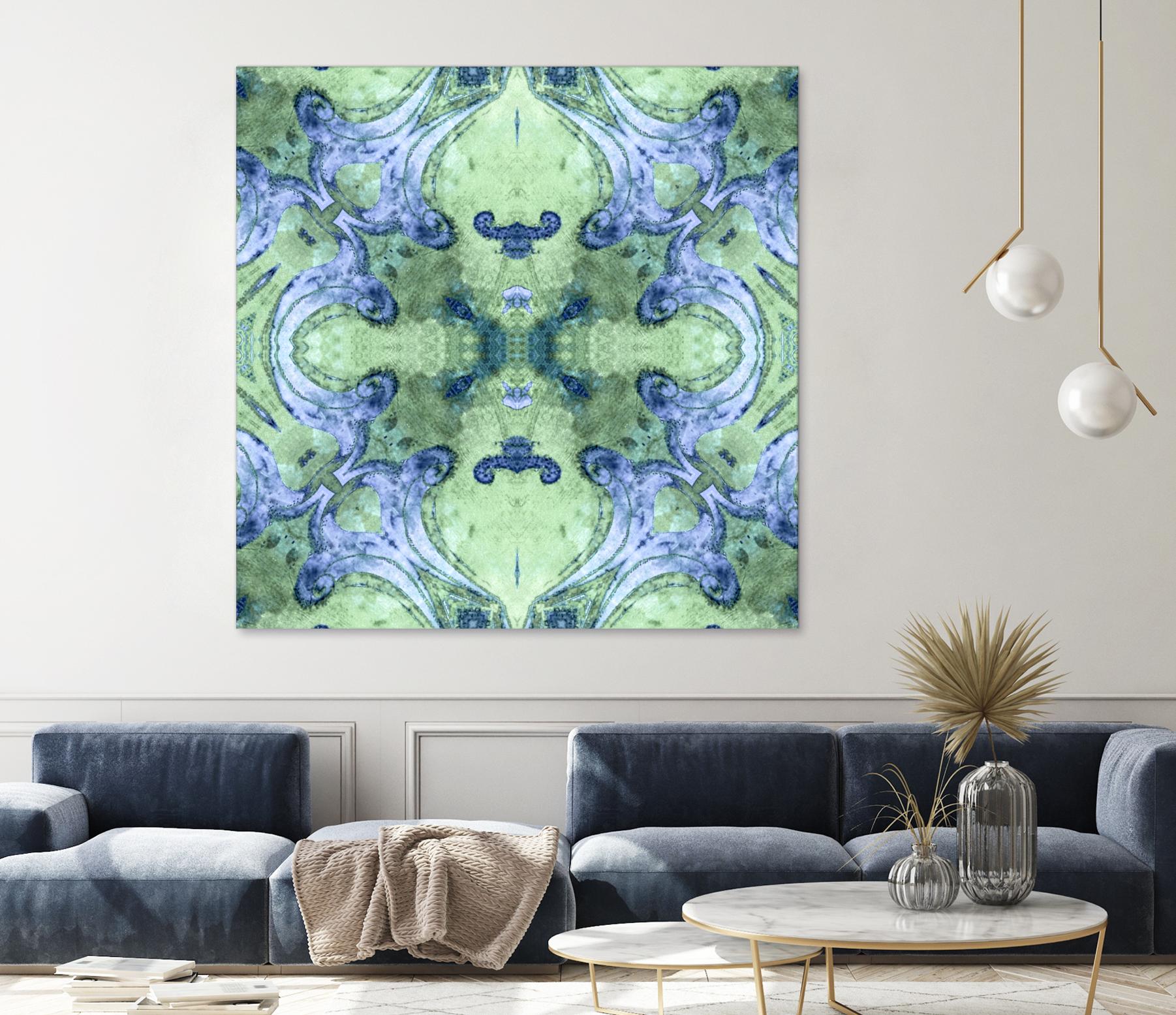 Minty 2 by Studio Arabella on GIANT ART - blue abstract