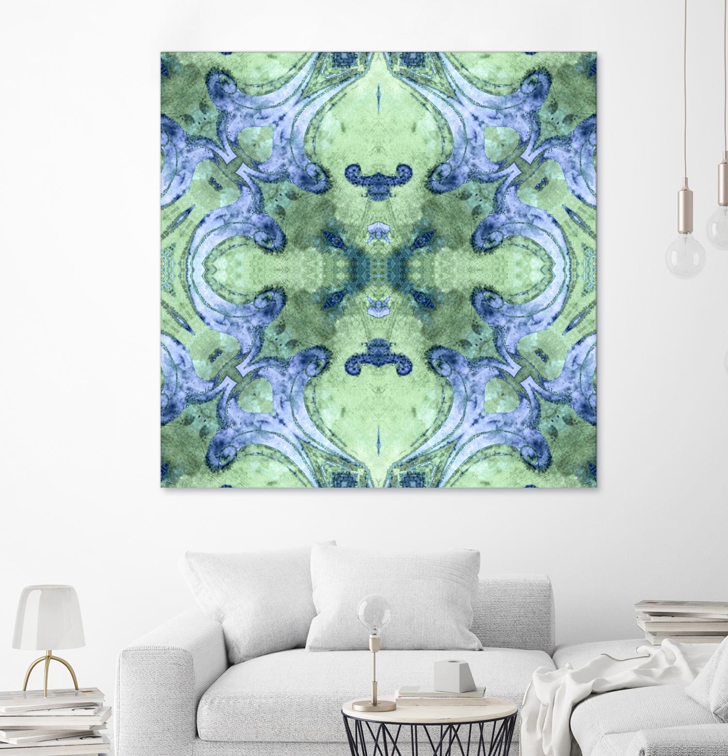 Minty 2 by Studio Arabella on GIANT ART - blue abstract
