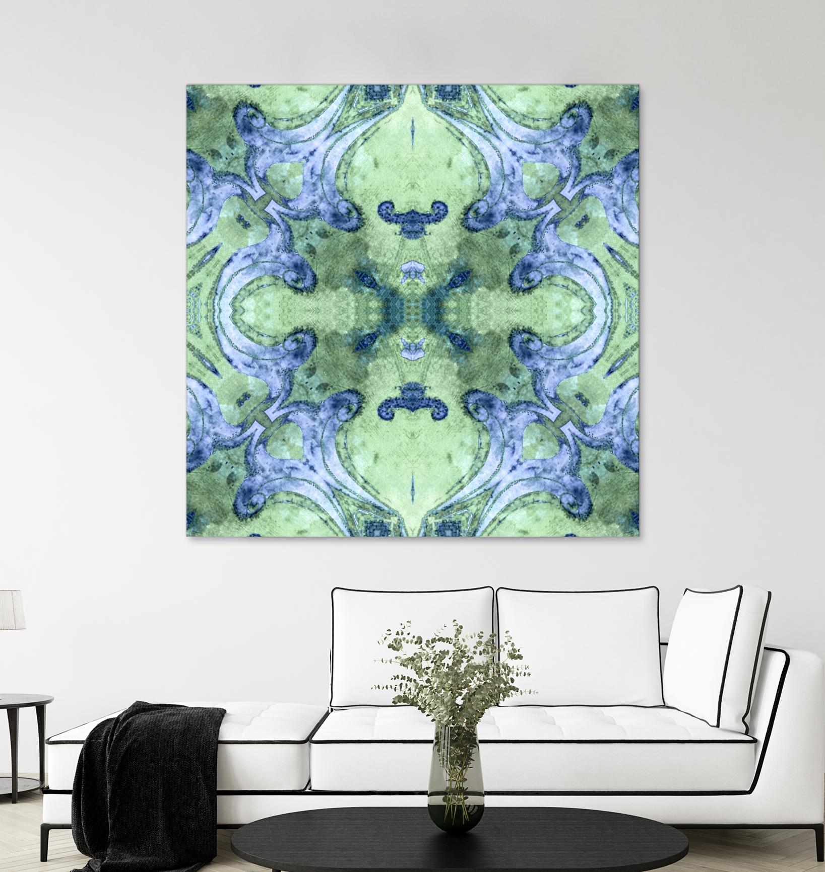 Minty 2 by Studio Arabella on GIANT ART - blue abstract