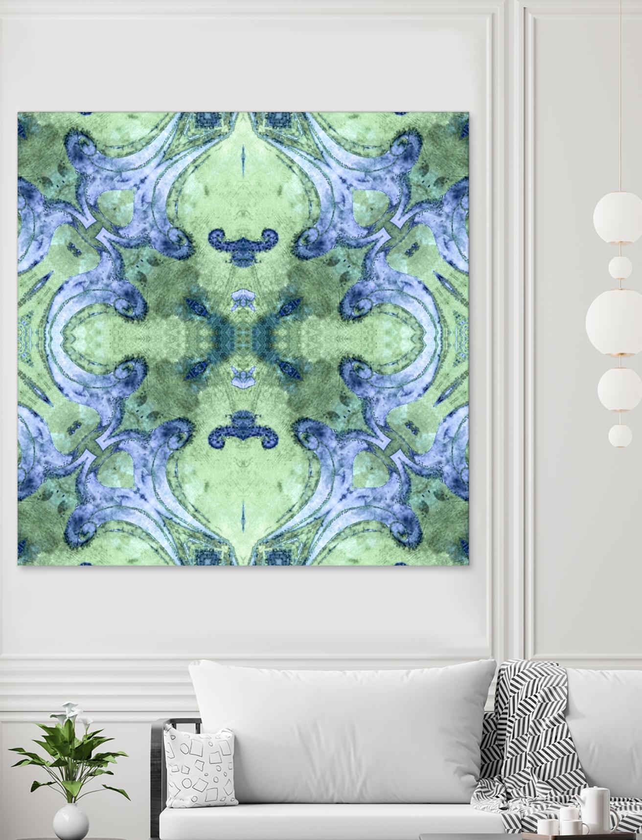 Minty 2 by Studio Arabella on GIANT ART - blue abstract