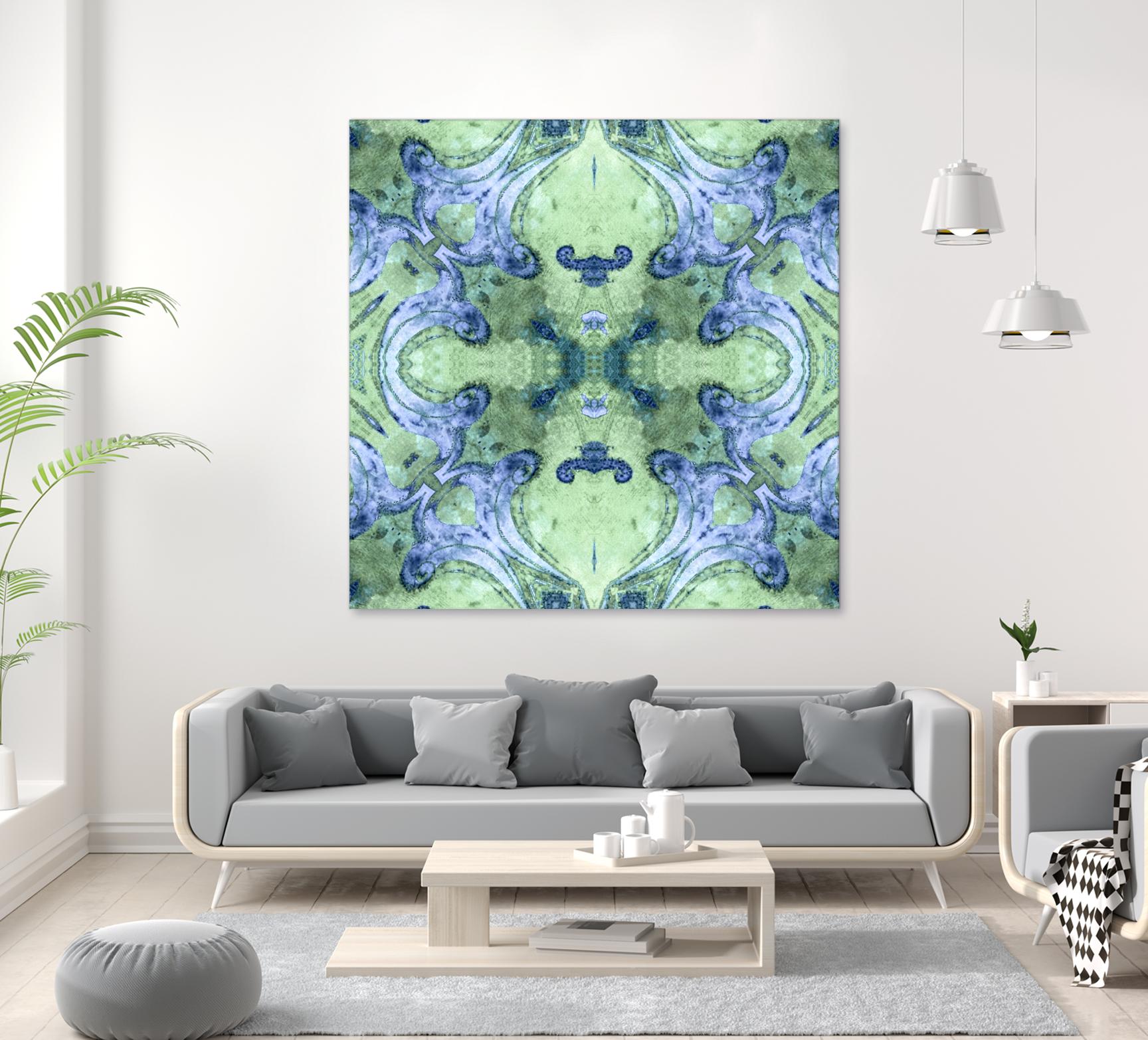 Minty 2 by Studio Arabella on GIANT ART - blue abstract