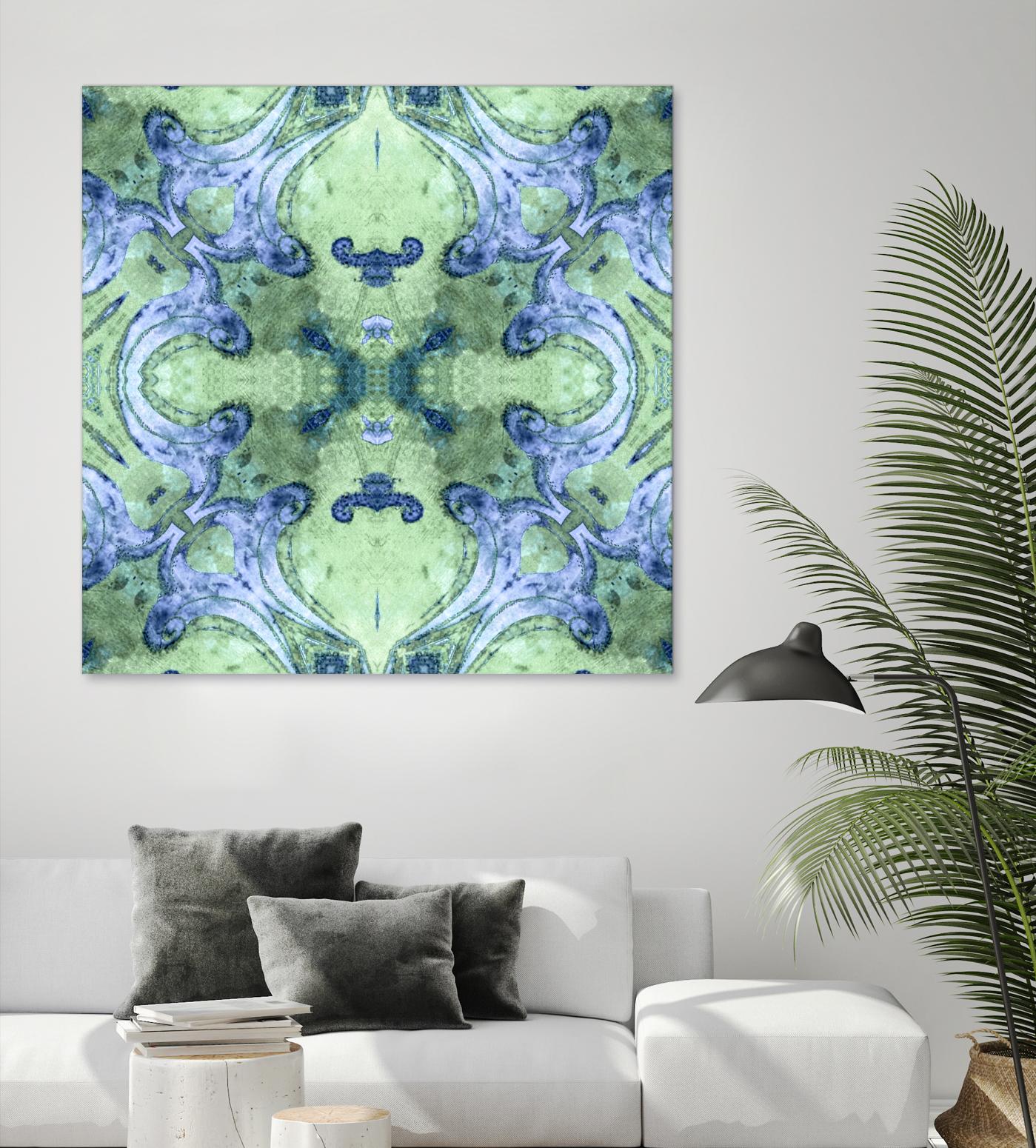 Minty 2 by Studio Arabella on GIANT ART - blue abstract